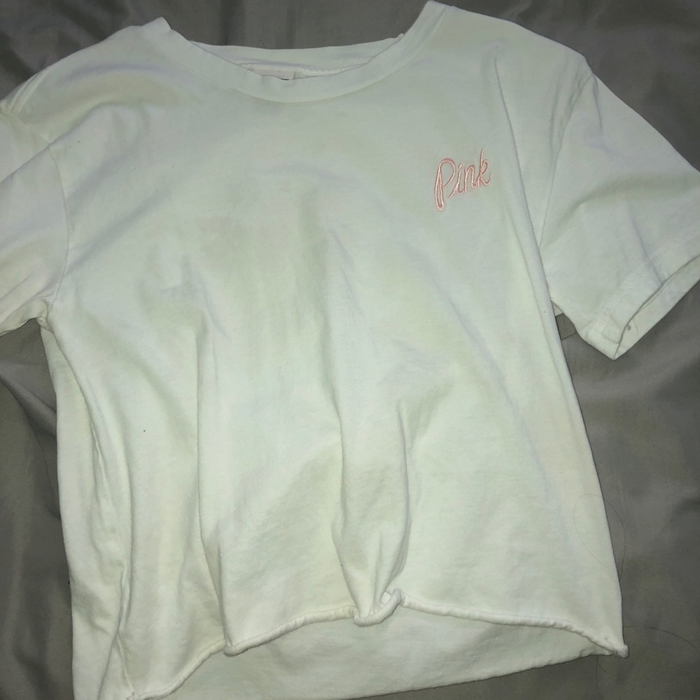 size xs pink vs crop top